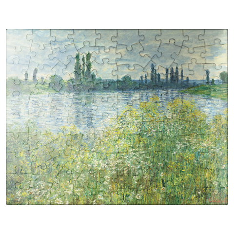 puzzleplate Banks of the Seine Vétheuil 1880 by Claude Monet 100 Jigsaw Puzzle