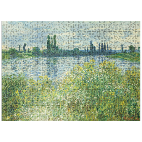 puzzleplate Banks of the Seine Vétheuil 1880 by Claude Monet 500 Jigsaw Puzzle