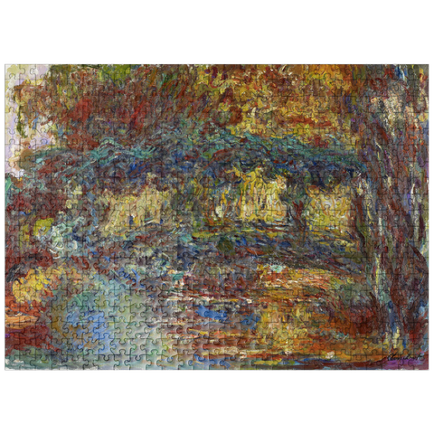 puzzleplate Claude Monets The Japanese Footbridge 1920-1922 500 Jigsaw Puzzle