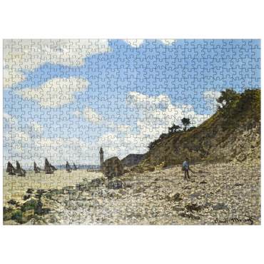 puzzleplate The Beach at Honfleur 1864-1866 by Claude Monet 500 Jigsaw Puzzle