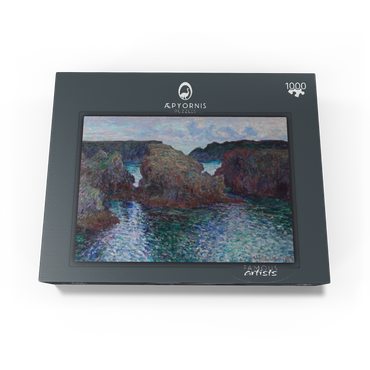 Rocks at Port-Goulphar, Belle-Île ( 1886) by Claude Monet 1000 Jigsaw Puzzle box view1
