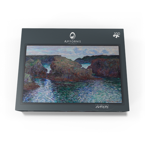 Rocks at Port-Goulphar Belle-Île  1886 by Claude Monet 100 Jigsaw Puzzle box view1