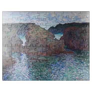 puzzleplate Rocks at Port-Goulphar Belle-Île  1886 by Claude Monet 100 Jigsaw Puzzle