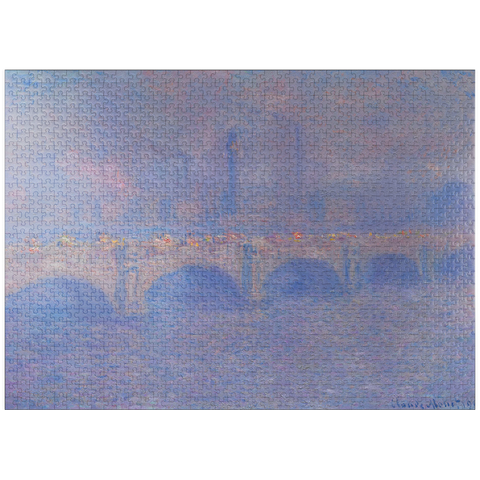 puzzleplate Waterloo Bridge, Sunlight Effect (1903) by Claude Monet 1000 Jigsaw Puzzle