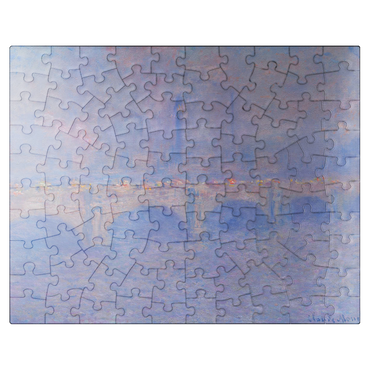 puzzleplate Waterloo Bridge Sunlight Effect 1903 by Claude Monet 100 Jigsaw Puzzle