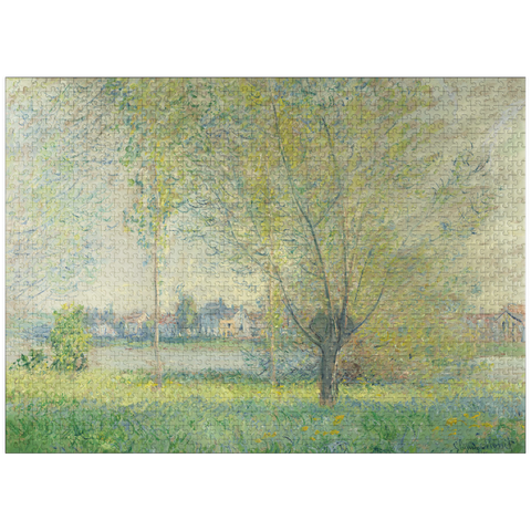 puzzleplate The Willows (1880) by Claude Monet 1000 Jigsaw Puzzle