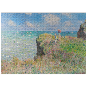 puzzleplate Cliff Walk at Pourville (1882) by Claude Monet 1000 Jigsaw Puzzle