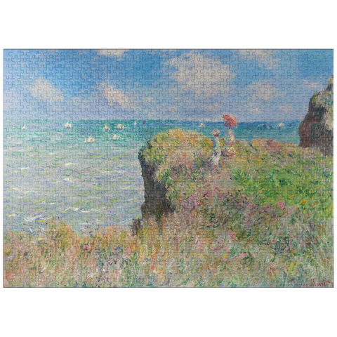 puzzleplate Cliff Walk at Pourville (1882) by Claude Monet 1000 Jigsaw Puzzle