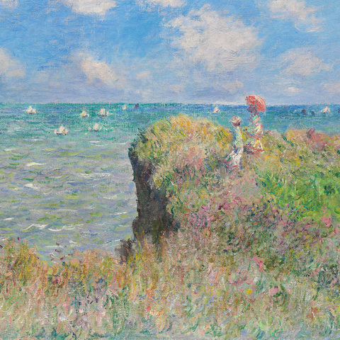 Cliff Walk at Pourville (1882) by Claude Monet 1000 Jigsaw Puzzle 3D Modell