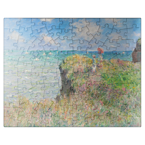 puzzleplate Cliff Walk at Pourville 1882 by Claude Monet 100 Jigsaw Puzzle