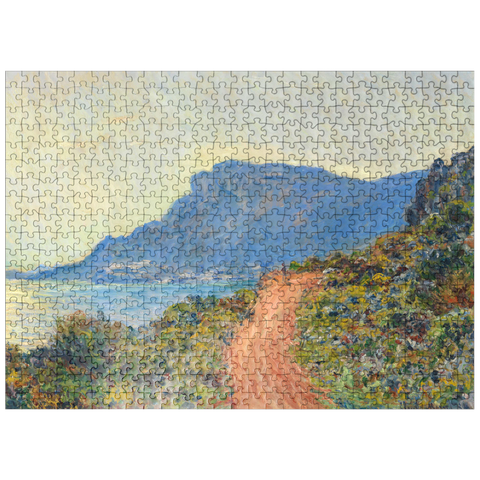 puzzleplate La Corniche near Monaco 1884 by Claude Monet 500 Jigsaw Puzzle