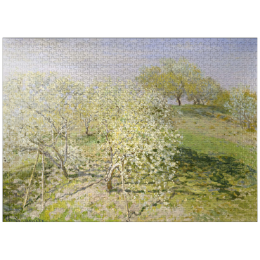 puzzleplate Spring (Fruit Trees in Bloom) (1873) by Claude Monet 1000 Jigsaw Puzzle