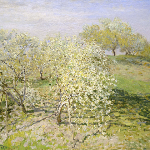 Spring (Fruit Trees in Bloom) (1873) by Claude Monet 1000 Jigsaw Puzzle 3D Modell