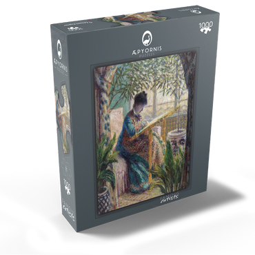 Madame Monet Embroidering (1875) by Claude Monet 1000 Jigsaw Puzzle box view1