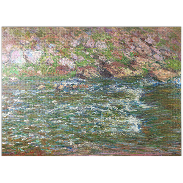 puzzleplate Rapids on the Petite Creuse at Fresselines (1889) by Claude Monet 1000 Jigsaw Puzzle