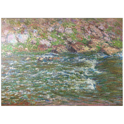puzzleplate Rapids on the Petite Creuse at Fresselines (1889) by Claude Monet 1000 Jigsaw Puzzle