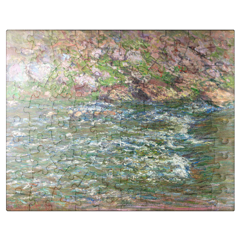 puzzleplate Rapids on the Petite Creuse at Fresselines 1889 by Claude Monet 100 Jigsaw Puzzle