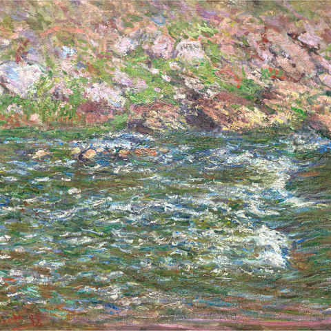 Rapids on the Petite Creuse at Fresselines 1889 by Claude Monet 100 Jigsaw Puzzle 3D Modell