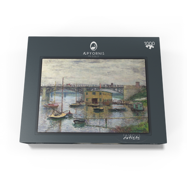 Bridge at Argenteuil on a Gray Day (1876) by Claude Monet 1000 Jigsaw Puzzle box view1