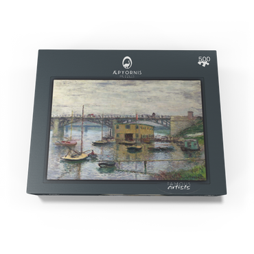 Bridge at Argenteuil on a Gray Day 1876 by Claude Monet 500 Jigsaw Puzzle box view1
