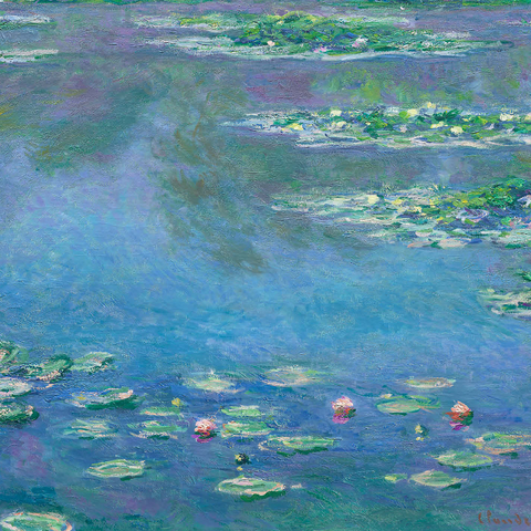 Water Lilies (1840-1926) by Claude Monet 1000 Jigsaw Puzzle 3D Modell