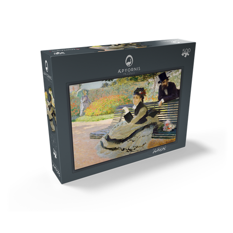 Camille Monet 1847-1879 on a Garden Bench 1873 by Claude Monet 500 Jigsaw Puzzle box view1