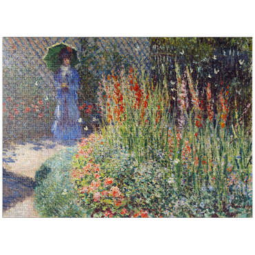 puzzleplate Claude Monet's Rounded Flower Bed (1876) 1000 Jigsaw Puzzle