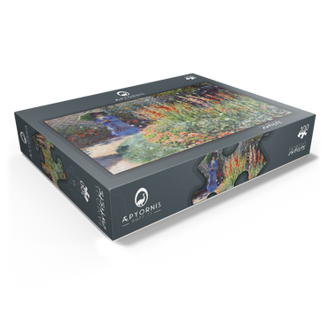 Claude Monets Rounded Flower Bed 1876 100 Jigsaw Puzzle box view1