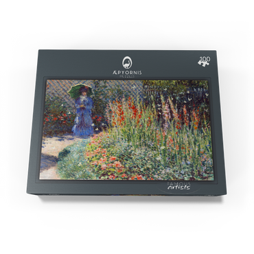 Claude Monets Rounded Flower Bed 1876 100 Jigsaw Puzzle box view1