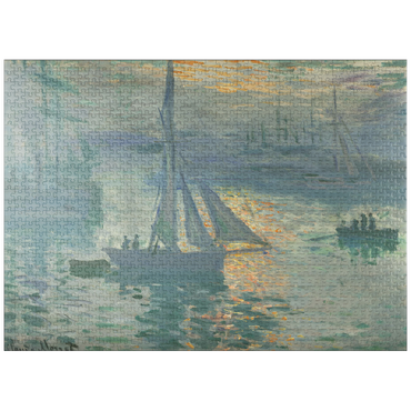 puzzleplate Sunrise (1873) by Claude Monet 1000 Jigsaw Puzzle