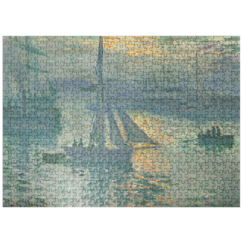 puzzleplate Sunrise 1873 by Claude Monet 500 Jigsaw Puzzle