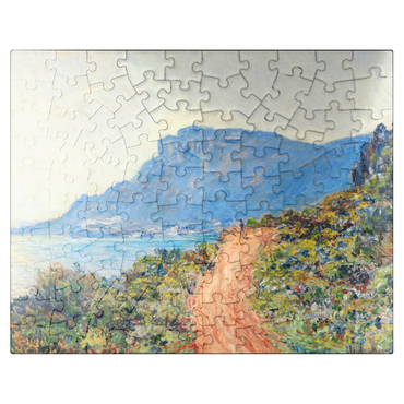 puzzleplate La Corniche near Monaco 1884 by Claude Monet 100 Jigsaw Puzzle