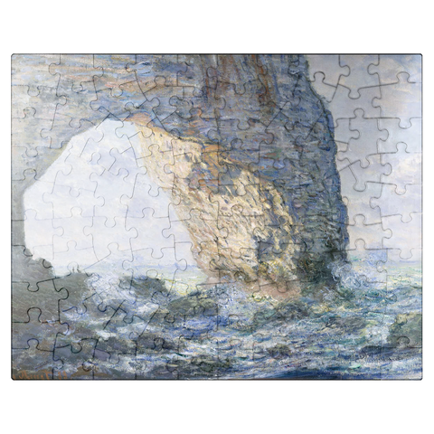 puzzleplate The Manneporte Étretat 1883 by Claude Monet 100 Jigsaw Puzzle