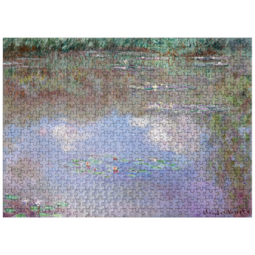 puzzleplate Claude Monets The Water Lily Pond Clouds 1903 500 Jigsaw Puzzle