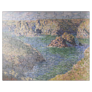 puzzleplate Port-Domois Belle-Isle 1887 by Claude Monet 100 Jigsaw Puzzle
