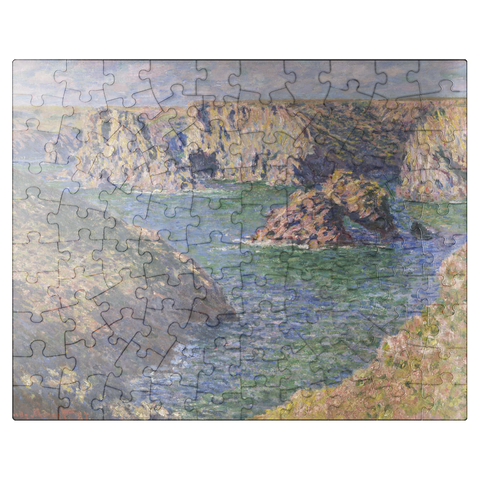 puzzleplate Port-Domois Belle-Isle 1887 by Claude Monet 100 Jigsaw Puzzle