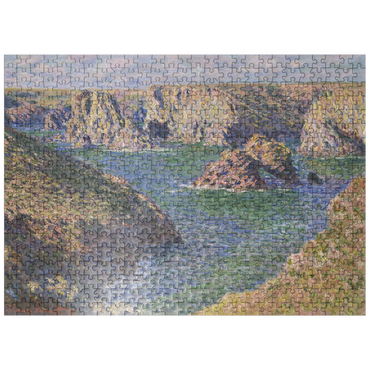 puzzleplate Port-Domois Belle-Isle 1887 by Claude Monet 500 Jigsaw Puzzle