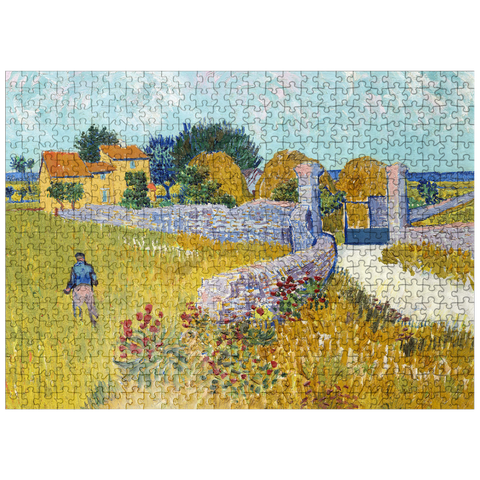 puzzleplate Farmhouse in Provence 1888 by Vincent van Gogh 500 Jigsaw Puzzle