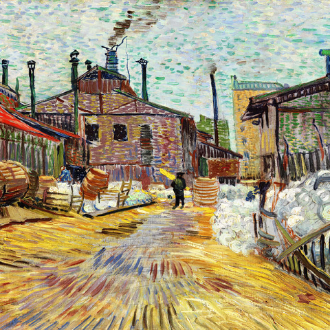 The Factory 1887 by Vincent van Gogh 100 Jigsaw Puzzle 3D Modell