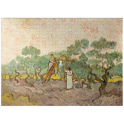 puzzleplate Women Picking Olives (1889) by Vincent van Gogh 1000 Jigsaw Puzzle