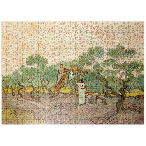 puzzleplate Women Picking Olives 1889 by Vincent van Gogh 500 Jigsaw Puzzle