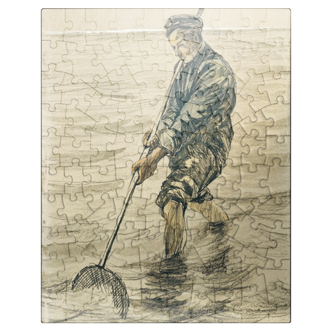 puzzleplate The Shell Fisherman Schelpenvisser 1863-1890 by Vincent van Gogh 100 Jigsaw Puzzle
