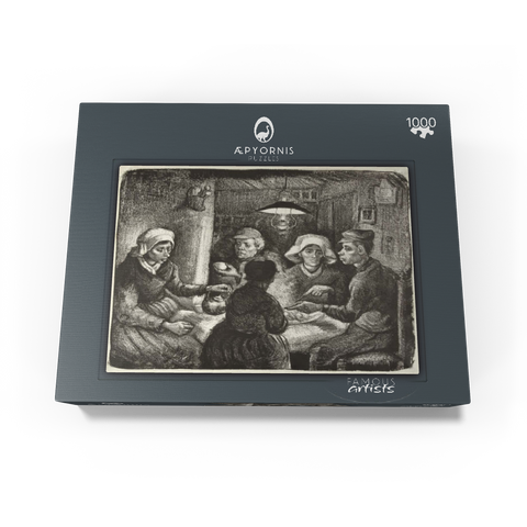 Composition lithograph of The Potato Eaters (De aardappeleters, 1885) by Vincent van Gogh 1000 Jigsaw Puzzle box view1