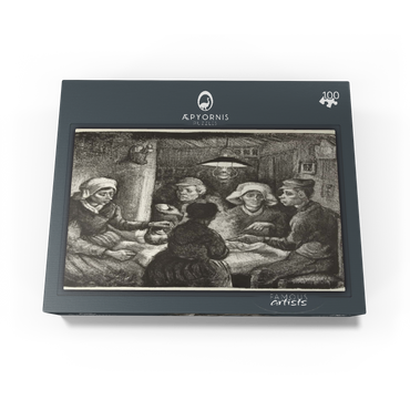 Composition lithograph of The Potato Eaters De aardappeleters 1885 by Vincent van Gogh 100 Jigsaw Puzzle box view1