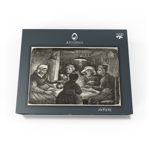 Composition lithograph of The Potato Eaters De aardappeleters 1885 by Vincent van Gogh 500 Jigsaw Puzzle box view1
