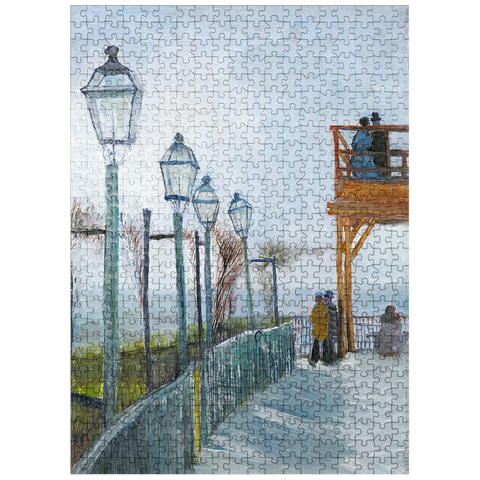 puzzleplate Terrace and Observation Deck at the Moulin de Blute-Fin Montmartre 1887 by Vincent van Gogh 500 Jigsaw Puzzle