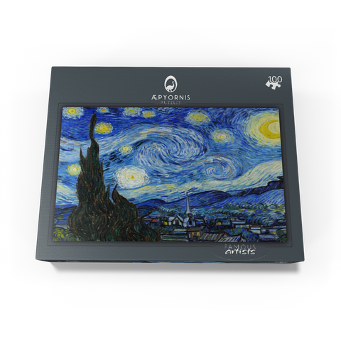The Starry Night 1889 by Vincent van Gogh 100 Jigsaw Puzzle box view1