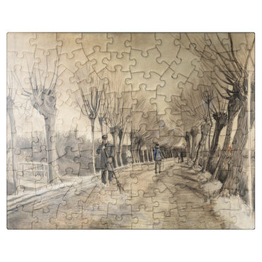 puzzleplate Road in Etten 1881 by Vincent van Gogh 100 Jigsaw Puzzle
