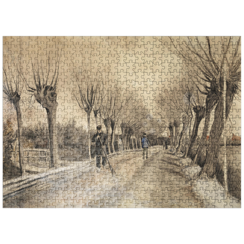 puzzleplate Road in Etten 1881 by Vincent van Gogh 500 Jigsaw Puzzle