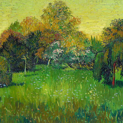 The Poet's Garden (1888) by Vincent van Gogh 1000 Jigsaw Puzzle 3D Modell